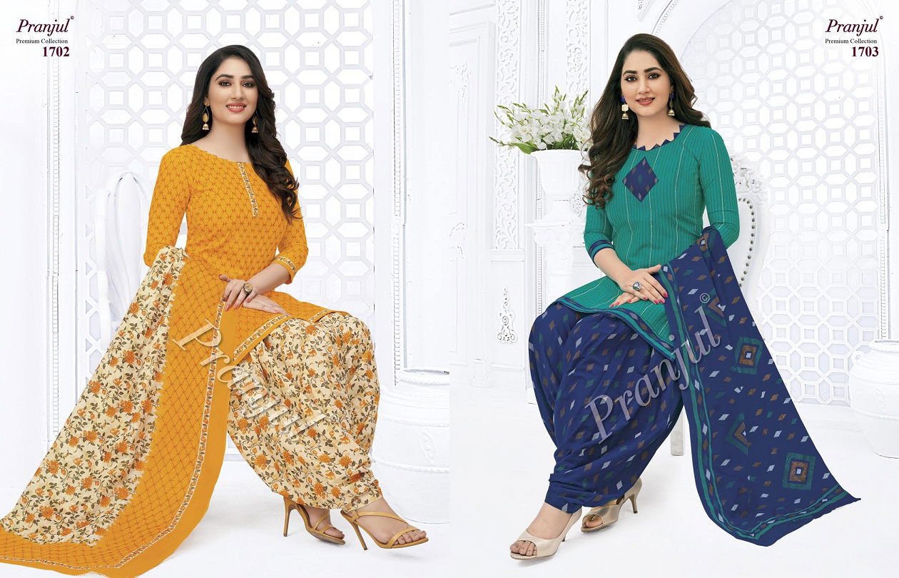 Pranjul Priyanka 17 Cotton Casual Daily Wear Printed Cotton Dress Material Collection